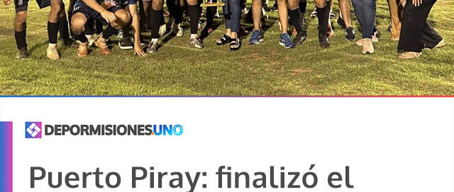 Puerto Piray: finalizó el Torneo Clausura de Fútbol con una jornada a puro deporte